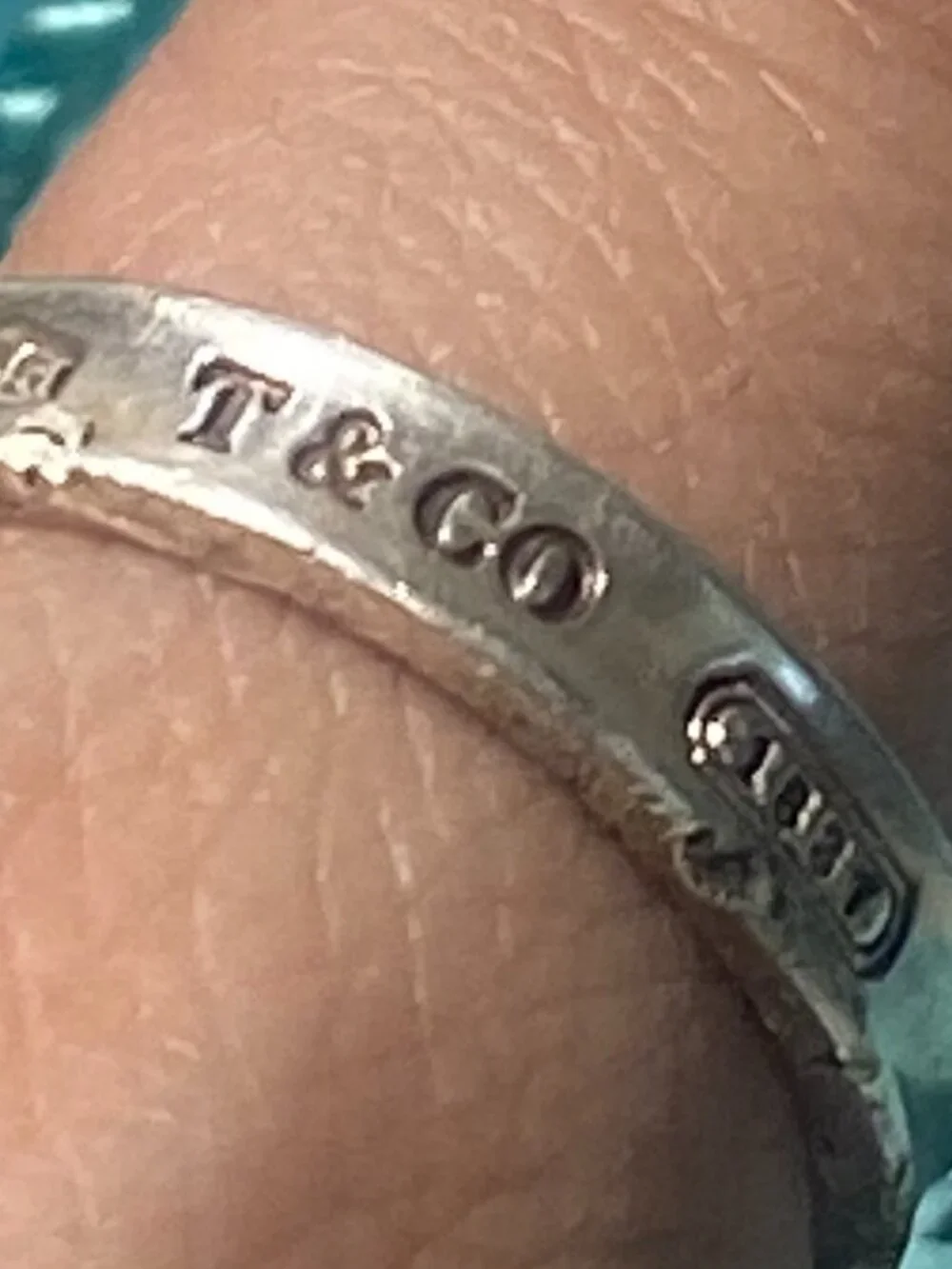 Authentic Tiffany & Co. 1837 Sterling Silver Ring in Silver Tone Size 8 - Picture 2 of 8
